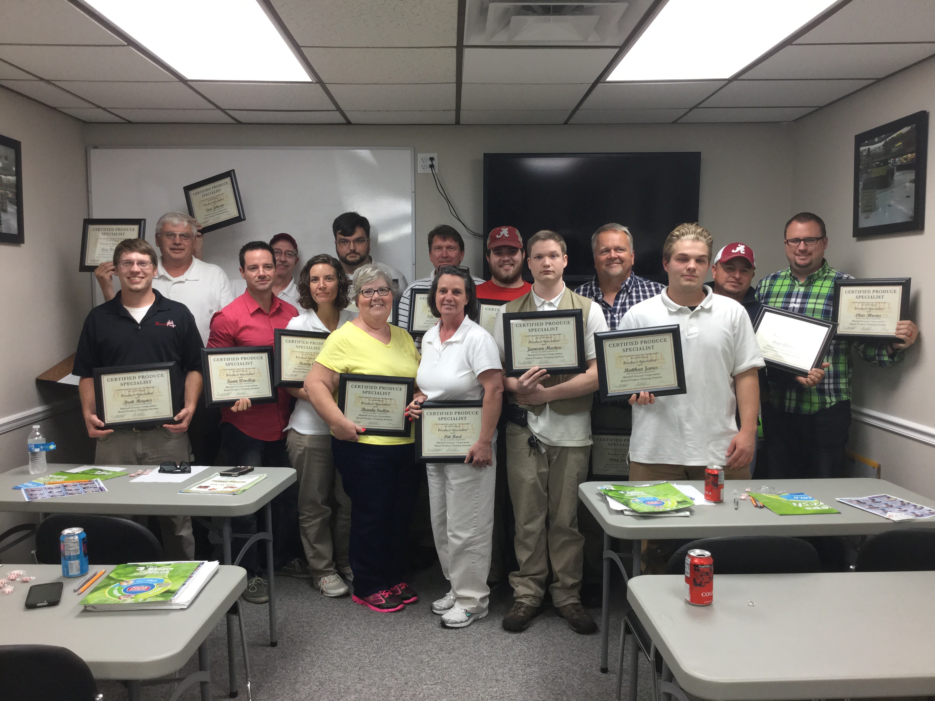 Image of training class graduates