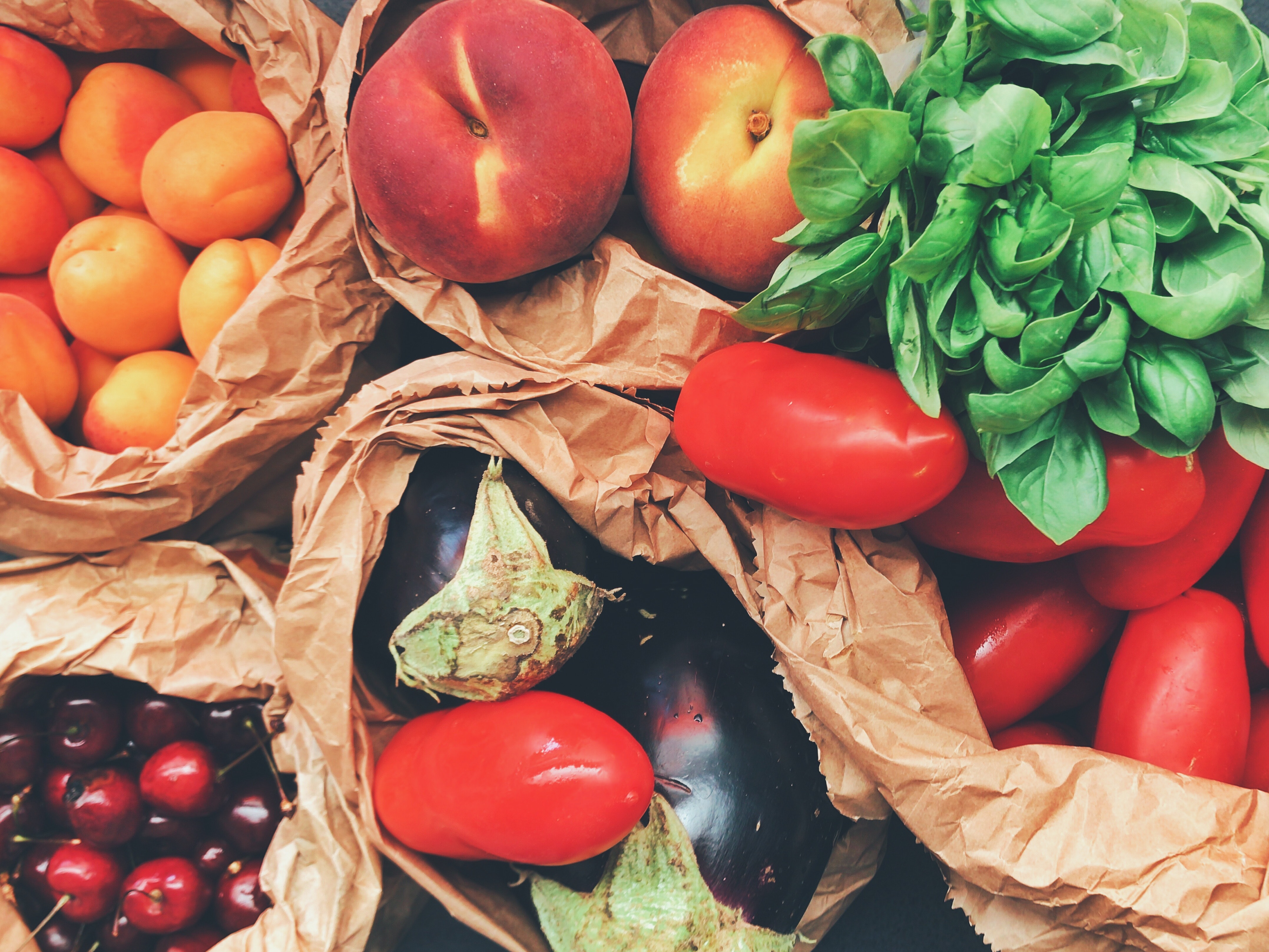 Image of produce in a bag